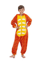 Carica l'immagine nel visualizzatore di Gallery, emmarcon Kigurumi Pigiami Animali da 120/altezza 115-125, Dinosauro Arancione - Ilgrandebazar