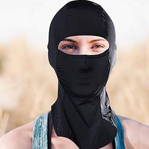 Passamontagna Cappuccio Moto Protezione UV Traspirante Bandana Nera per...