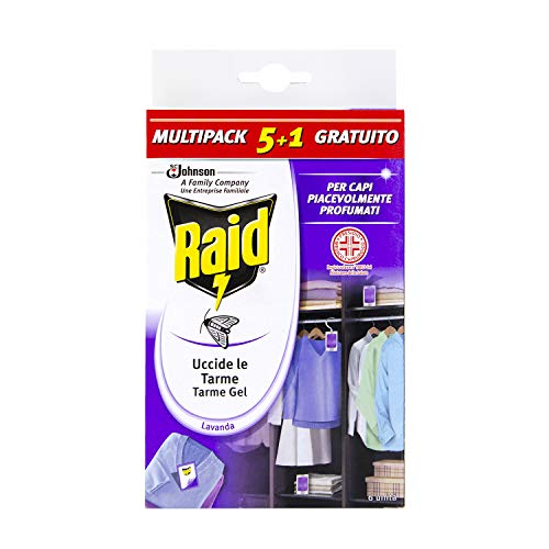 Raid Tarme Gel Multipack, Antitarme dei vestiti - Profumazione Lavanda -... - Ilgrandebazar