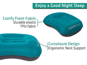 Trekology Cuscini Gonfiabili da Viaggio/Campeggio Blue - New Design