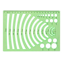 Carica l&#39;immagine nel visualizzatore di Gallery, Set di 6 Mascherina Geometrica Disegno Tecnico Flessibile ma Resistente...
