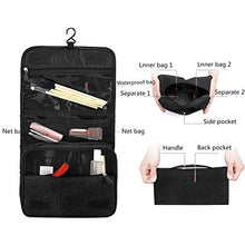 Carica l'immagine nel visualizzatore di Gallery, Beauty Case da Viaggio,Appeso Trousse Toilette,Multi-compartimenti Black