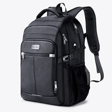Carica l&#39;immagine nel visualizzatore di Gallery, HOMIEE Zaino Uomo 17.3 Pollici Zaino Porta PC Antifurto 40L Bagaglio a Mano Zaini PC Portatili da Viaggio per Laptop Computer Lavoro Ufficio Scuola Università Unisex Nero Casual