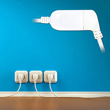 Carica l&#39;immagine nel visualizzatore di Gallery, EW3800 - Prolunga elettrica bianca 3mt, spina Italiana 10A 90° Bianco - Ilgrandebazar