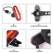 Carica l&#39;immagine nel visualizzatore di Gallery, OUNDEAL Luce Posteriore Bicicletta, per Bicicletta USB Ricaricabile,...