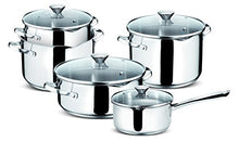 Carica l&#39;immagine nel visualizzatore di Gallery, Lagostina Set Smart 9 Pezzi, Acciaio Inossidabile, Argento, 22 cm - Ilgrandebazar