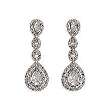 Carica l&#39;immagine nel visualizzatore di Gallery, Esse Marcasite-Anello in argento Sterling placcato al rodio, con Zirconia... - Ilgrandebazar