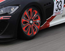 Carica l'immagine nel visualizzatore di Gallery, SPARCO SP 1375BKRDC Set copricerchi Sicilia 13 pollici nero/rosso/carbonio