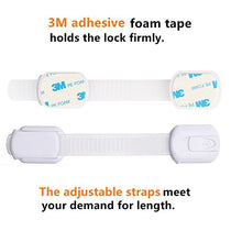 Carica l&#39;immagine nel visualizzatore di Gallery, [8 Pezzi] Bambino Chiusure di Sicurezza Armadio, LifenC Serrature di...
