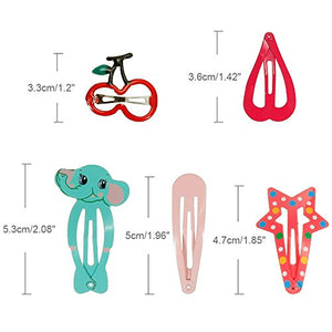 Lictin 36 PCS Mollette per Capelli Bambina - Cartoon Design Fermagli per... - Ilgrandebazar