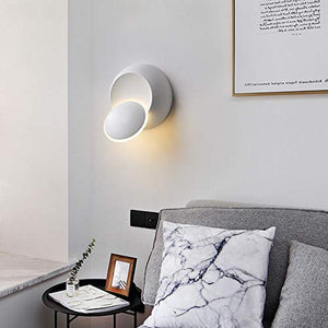 Lampada da Parete LED Applique Interno Moderno, Girevole a Bianco - Ilgrandebazar