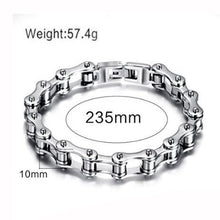 Carica l&#39;immagine nel visualizzatore di Gallery, OFKPO Gioielli in Acciaio Inossidabile Bracciale Catena Moto Roccia Stile... - Ilgrandebazar