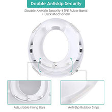 Carica l&#39;immagine nel visualizzatore di Gallery, BAMNY Riduttore per WC Bambini, Forma Ergonomica, Ergonomico Bianco