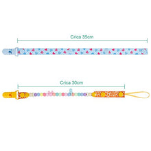 Carica l&#39;immagine nel visualizzatore di Gallery, Lictin 5 PCS Clip Per Ciuccio Catena Pulsante Fisso Regolare La Verde - Ilgrandebazar