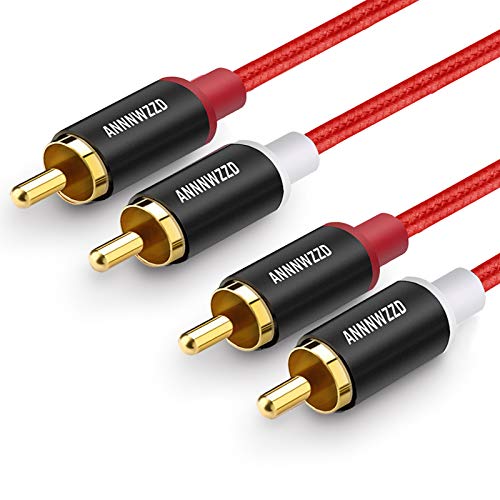 Cavo audio RCA, 2RCA Maschio a 2 RCA Audio Stereo per CD, 1M