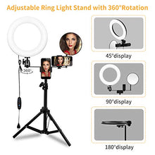 Carica l&#39;immagine nel visualizzatore di Gallery, Luce ad Anello LED, Morpilot LED Ring Light 10&quot; Dimmerabile con Supporto 3