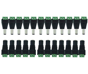 MZMing [12 Paia] 12V Maschio Femmina Connettori Elettrici DC Adattatore...