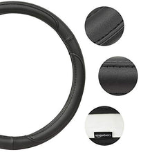 Carica l&#39;immagine nel visualizzatore di Gallery, AmazonBasics - Coprivolante in finta pelle, 38 cm, nero Nero - Ilgrandebazar