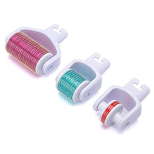 Carica l&#39;immagine nel visualizzatore di Gallery, Classic 3 in 1 Titanium Derma roller, 3 separata teste a rulli 3 1 white - Ilgrandebazar