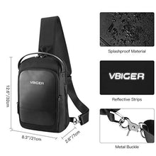 Carica l&#39;immagine nel visualizzatore di Gallery, VBIGER Zaino Monospalla Uomo Impermeabile Borsa a Spalla per Viaggio...