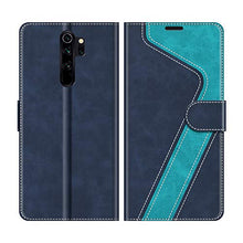 Carica l&#39;immagine nel visualizzatore di Gallery, MOBESV Custodia Xiaomi Redmi Note 8 PRO, Cover a Libro Blu/Aqua - Ilgrandebazar