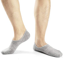 Carica l&#39;immagine nel visualizzatore di Gallery, Ueither Calzini Fantasmini da Donna, Calze 36-43, Bianca/Grigio (3 Paia Ogni) - Ilgrandebazar