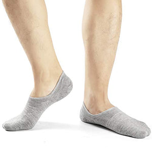 Ueither Calzini Fantasmini da Donna, Calze 36-43, Bianca/Grigio (3 Paia Ogni) - Ilgrandebazar