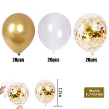 Carica l'immagine nel visualizzatore di Gallery, Palloncini Oro, 60 Pezzi Dorati, Coriandoli Dorati