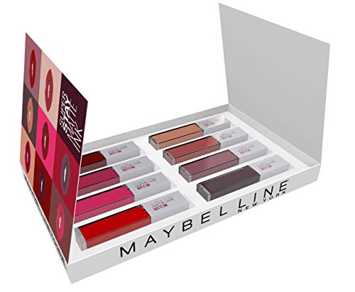 Maybelline New York Cofanetto Idea Regalo Make Up, Confezione con 8 Rossetti... - Ilgrandebazar