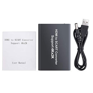 Proster 4K Convertitore HDMI a SCART 2160P Adattatore Entrata Uscita...