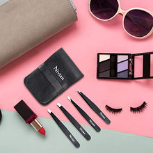 Carica l&#39;immagine nel visualizzatore di Gallery, Pinzette per Sopracciglia, Nivlan 4 Pcs Pinzetta Sopracciglia Professionale...