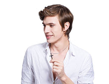 Carica l&#39;immagine nel visualizzatore di Gallery, Sailimue Gioielli in Acciaio Inossidabile Ciondolo Croce Collana Catena Nero