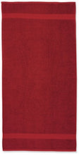 Carica l&#39;immagine nel visualizzatore di Gallery, AmazonBasics - Set di 2 asciugamani da bagno che non sbiadiscono, Rosso - Ilgrandebazar