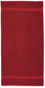 AmazonBasics - Set di 2 asciugamani da bagno che non sbiadiscono, Rosso - Ilgrandebazar