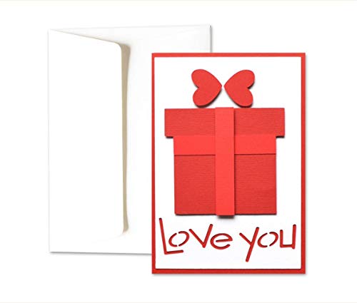 Love you - pacchetto - regalo - san valentino - biglietto d'auguri (formato... - Ilgrandebazar