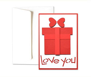 Love you - pacchetto - regalo - san valentino - biglietto d'auguri (fo –