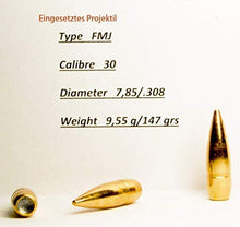 Carica l&#39;immagine nel visualizzatore di Gallery, HandMade Shot Glass with Real .308 Bullet - Ilgrandebazar