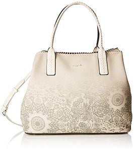 Desigual - Bag Double Gin_holbox Women, Borse a spalla Bianco (Rainy Day)