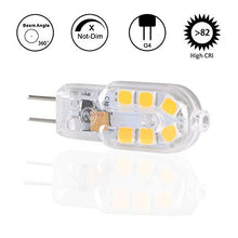 Carica l&#39;immagine nel visualizzatore di Gallery, Vicloon G4 LED Lampadina, 6 Pezzi 1.8W AC/DC12-24V Lampadina Trasparente