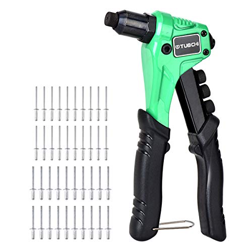 Pinza rivettatrice con 4 teste intercambiabili, manuale 40...