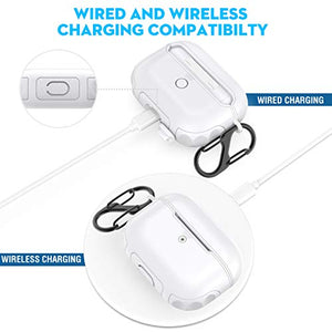 Cover Airpods Pro, Custodia Pro,ORETech Heavy Duty Pro Bianca