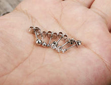 Carica l&#39;immagine nel visualizzatore di Gallery, Milacolato 30 Pairs Orecchini in Acciaio inossidabile per Donne Uomini Cubic... - Ilgrandebazar