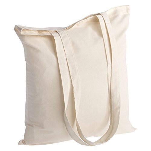 Borsa shopper in cotone di qualità 25 pezzi 145 g/m2 25 Pezzi, Naturale