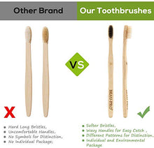 Carica l'immagine nel visualizzatore di Gallery, Spazzolino Bamboo x10 Spazzolini 100% Senza BPA - Toothbrushes...