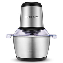 Carica l&#39;immagine nel visualizzatore di Gallery, Tritatutto Elettrico, homeasy 2L Frullatore Multifunzionale con Ciotola in
