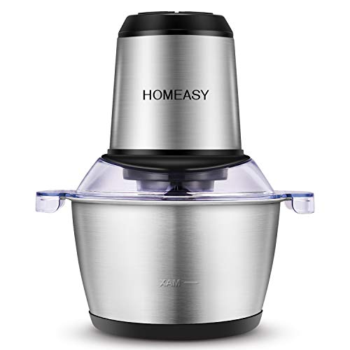 Tritatutto Elettrico, homeasy 2L Frullatore Multifunzionale con Ciotola in