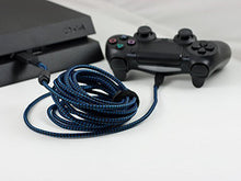 Carica l&#39;immagine nel visualizzatore di Gallery, Lioncast Cavo Ricarica Controller per PS4/Xbox 4m controller, Blu e Nero - Ilgrandebazar