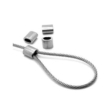 Carica l&#39;immagine nel visualizzatore di Gallery, Constrabo® | 50x ghiere in alluminio manicotti 4 mm | Maniche per corda 4 - Ilgrandebazar