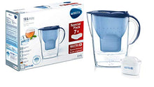 Carica l&#39;immagine nel visualizzatore di Gallery, Brita Marella Kit Caraffa con 7 Filtri Maxtra+ Inclusi, Plastica, Blu, 2,4... - Ilgrandebazar