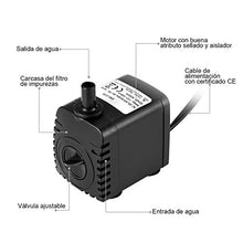 Carica l'immagine nel visualizzatore di Gallery, Homvik - Pompa per acqua dolce e marina, con 2 ugelli 8 W 600 L/H 1,2 m di...